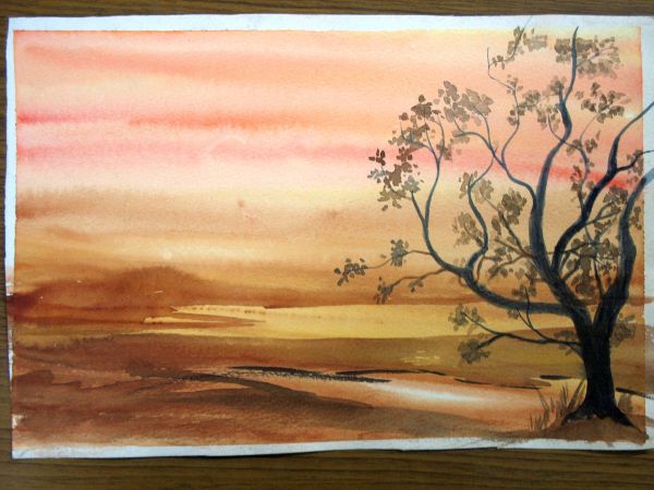 Watercolor Paintings Of Landscapes Tutorials