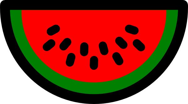 Watermelon Slice Coloring Page