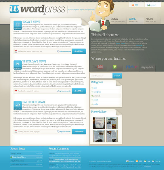 Wordpress Blog Design Inspiration