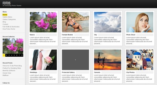 Wordpress Blog Themes For Photographers