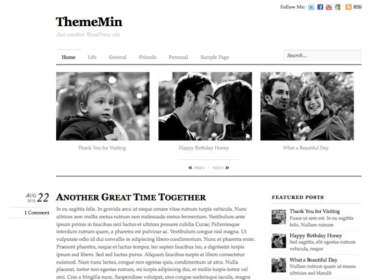Wordpress Themes Minimalist