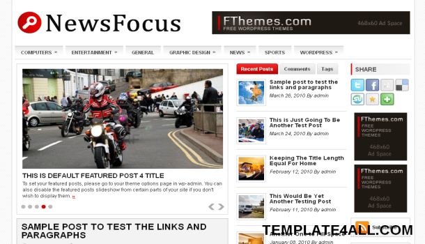 Wordpress Themes News Free