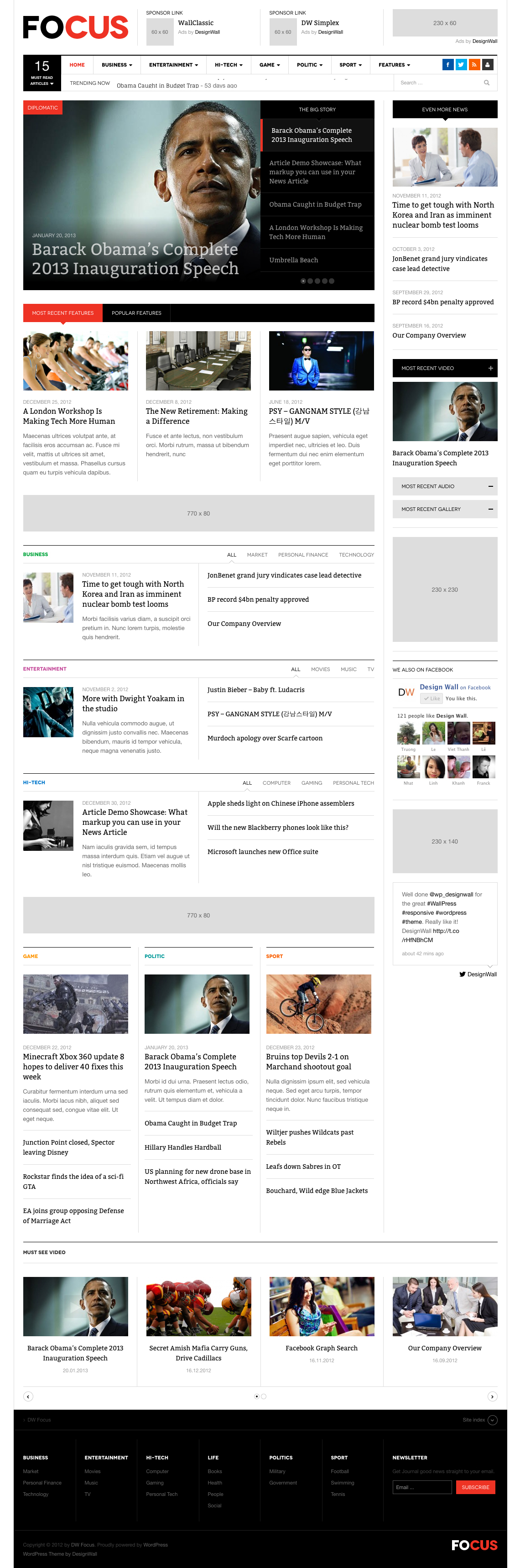 Wordpress Themes News Site