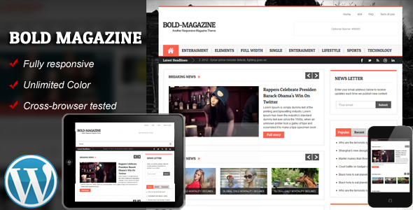 Wordpress Themes Responsive Magazine