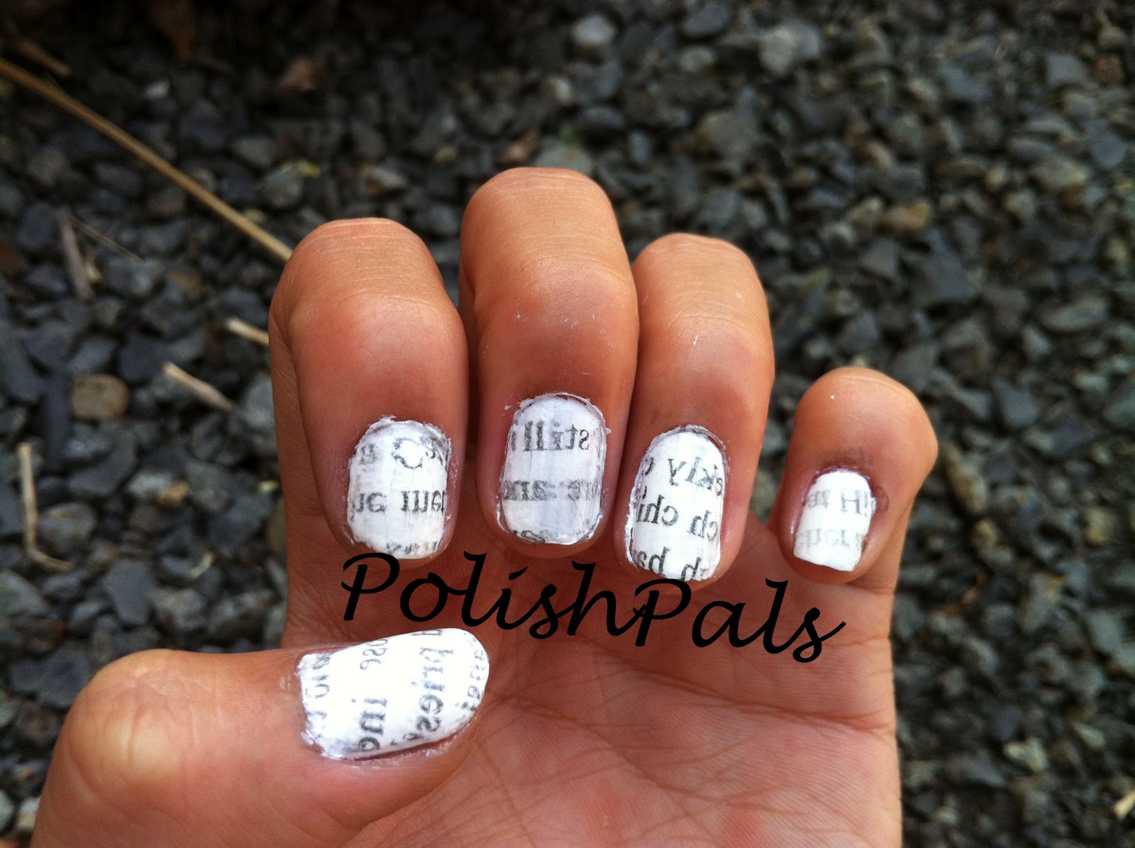 Youtube Newspaper Nails With Water